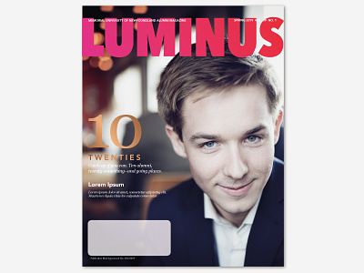 2019 Luminus Magazine design memorial university