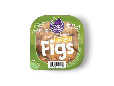 Orchard Choice Golden Figs agriculture branding california food fresh fruit logo packaging produce snack