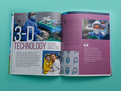 Valley Children's Hospital Impact Report annual report annual report brochure article editorial hospital journalism layout medical periodical print design publication