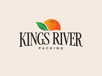 Kings River Packing Logo branding branding and identity citrus fresh fruit fruit illustration leaf logo logo design orange produce tree