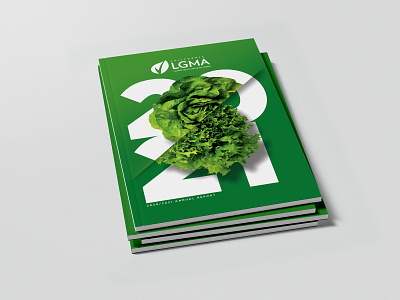 LGMA Annual Report agriculture food growing lettuce print design produce publication report