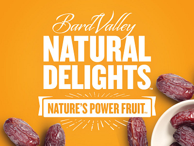 Medjool Dates are Nature's Power Fruit branding dates food logo medjool dates natural delights packaging produce