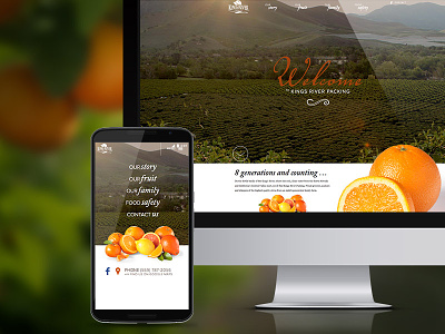 Kings River Packing Website citrus farmers growers oranges responsive web design ui design website