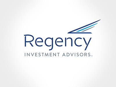Regency Investment Advisors finance financial graphs identity investment logo regency wings