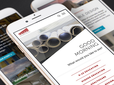 Darden Architects Mobile Website architecture iphone mobile web design mockup responsive web design ui design website