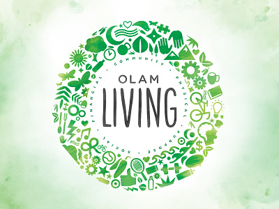 OLAM Living fitness health icons logo wellness