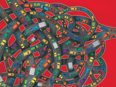 Traffic Jam Illustration