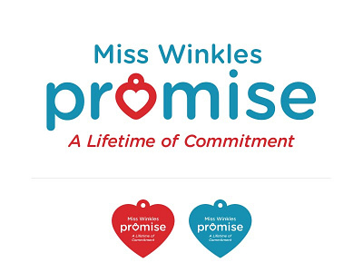 Miss Winkles Promise animals cat collar dog dog tag heart logo love pets promise