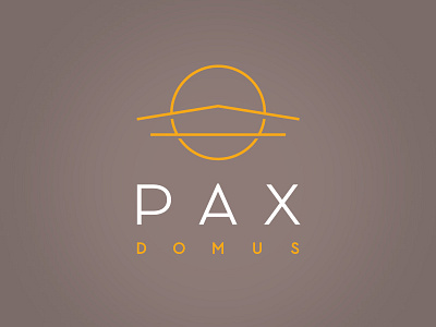 Pax Domus architecture building home logo mid century modern modern