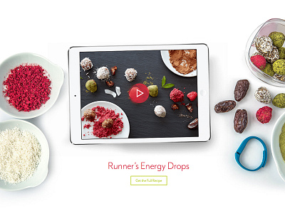 Recipe Video baking cooking eating interactive ipad recipe video video player web design