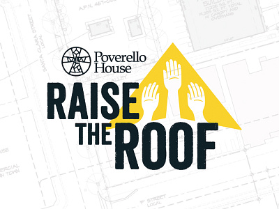 Raise The Roof building charity construction donate donation fundraising homeless logo nonprofit