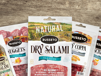 Busseto Packaging Redesign charcuterie deli food grocery meat packaging prosciutto salami