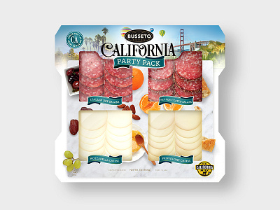 California Party Pack california cheese food meat packaging party platter snack