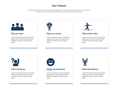 Culture cards ui careers careers page culture dailyui design icons