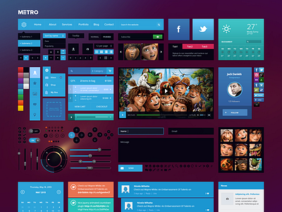 Metro style Ui Kit