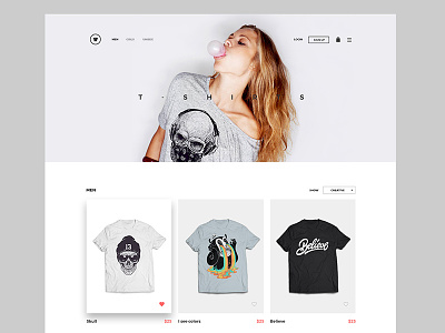 Kallyas WordPress Theme cart dailyui flat interface layout minimal shirt shop ui ux website