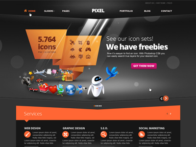 Game Website Template designs, themes, templates and downloadable graphic  elements on Dribbble