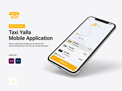 taxi yalla app design mobile ui ux web design website