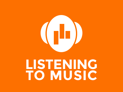 Listening To Music charts logo music web