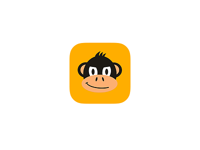 IM App Icon app icon illustration ios monkey yellow