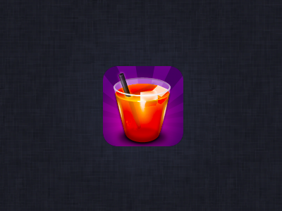 Aperitivo - iPhone App Icon app cocktail design drink icon iphone ui