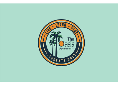 Tropical apartment logo branding circle logo emblem logo graphic design icon logo terop tropical