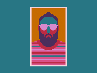 Hipster Two beard design glasses hipster illustration illustrator logo vector