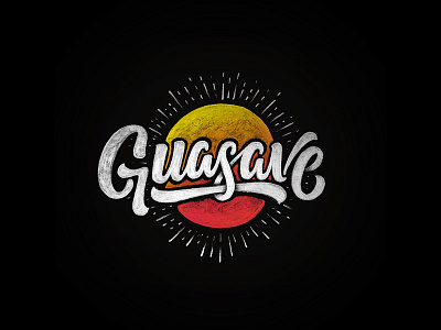 Guasave black calligraphy guasave lettering mexico pencil sinaloa texture typography