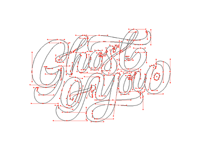 Ghost of You - Beziers brand branding handmade logotype type typography vectors