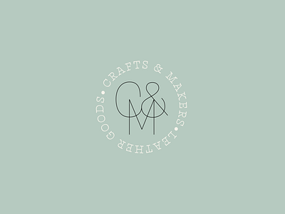 C&M branding design handmade icon lettering logo logotype monogram type typography vector