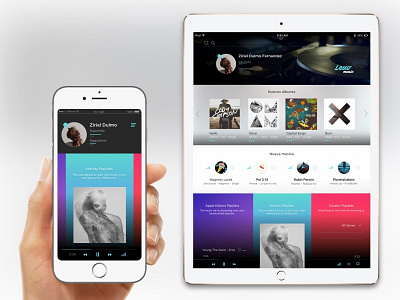 Leuv Music - App app interface ipad leuv music portrait ui ux web