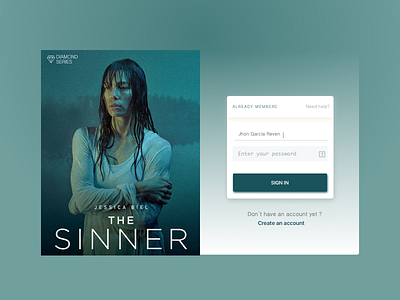 Login Page Diamond Series login photo series thesinner ui ux