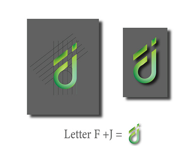 Letter F+J logo concept