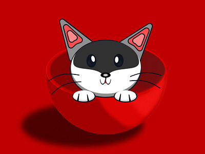 Cute cat animation app design graphic design illustration logo motion graphics typography ui ux vector