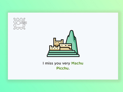 Postcard design design machu picchu postcard weeklywarmup