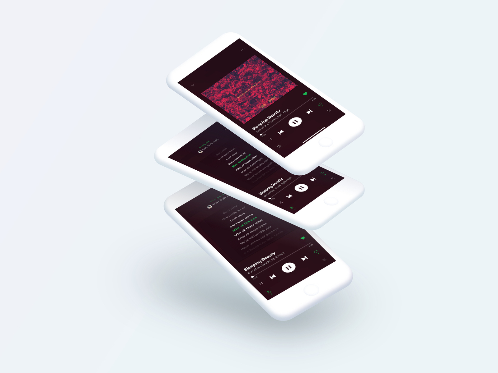 Spotify Lyrics By Hsuan On Dribbble