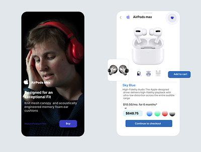 Apple product page app apple ios products ui uiux