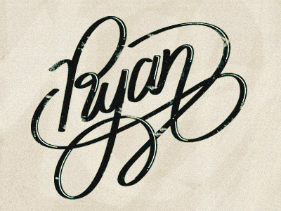 First shot! first hand lettering ryan typography