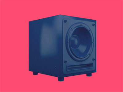 Boombox [GIF] 3d boombox gif speakers
