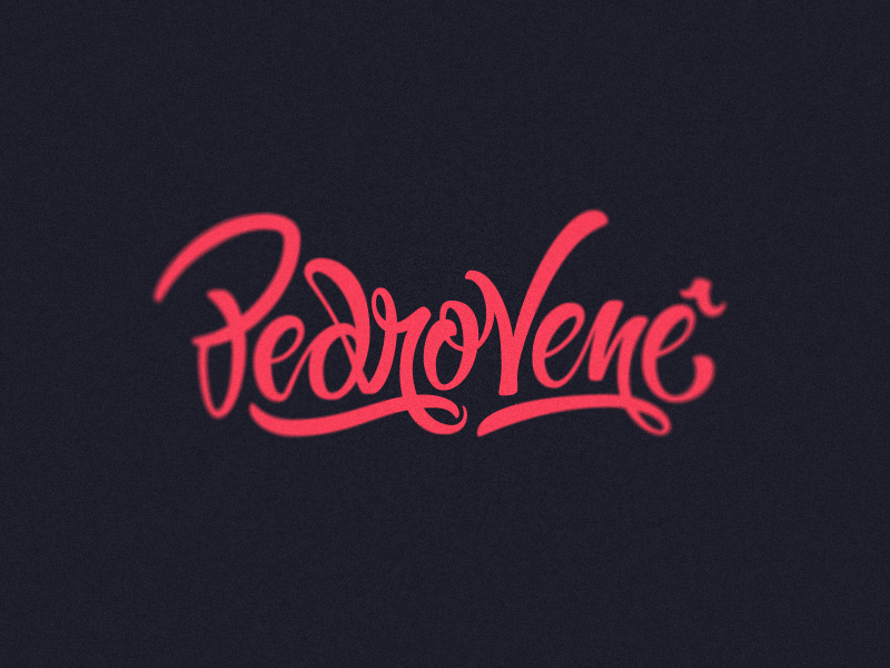 Pedro Venê lettering logo