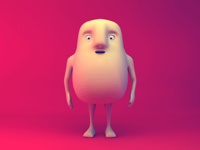 First character! [GIF] 3d animation character gif modelling