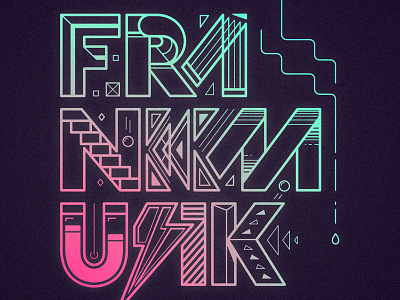 Frankmusik music t shirt types typography