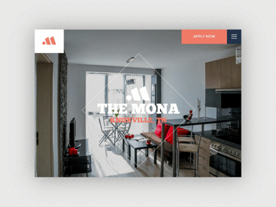 Apartment Landing Page animated branding concept grid landing page layout real estate web website