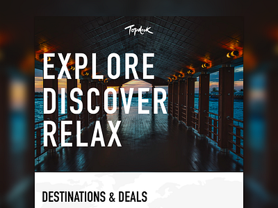 Topdeck - Travel Trips Company Landing Page hawaii landing page layout travel ui ux web web design webdesign website