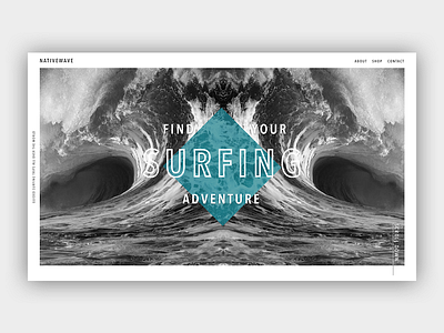 Surfing Website Design surfing ui ux web web design website