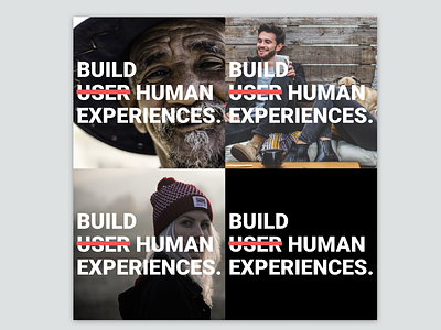 Build Human Experiences - Instagram Design design graphicdesign human instagram poster social social media ui ux webdesign