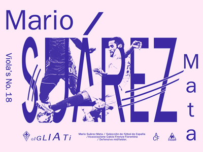 Con il Cuore Viola (Fiorentina + Le Coq Sportif)—Mario Suárez art—direction concept illustration layout poster print typography