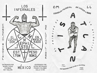 Lucha Libre apparel art direction conceptual design graphic illustration layout poster print typography