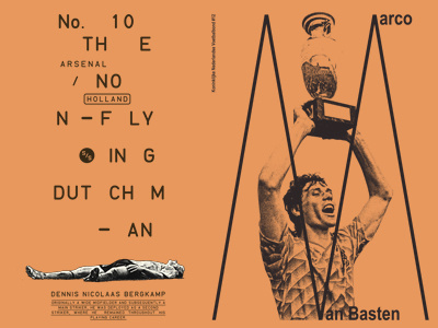 Bergkamp & Van Basten—Sucker for Soccer series art direction concept conceptual football illustration layout poster print soccer sport typography