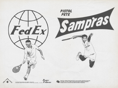 Fedex & Pistol Pete art concept design direction graphic illustration poster sport tennis typography